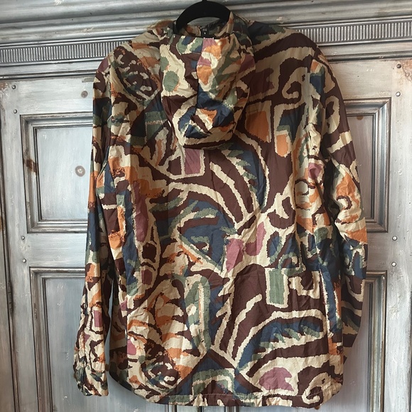 Patagonia Houdini Windbreaker Running Jacket XL Thriving Planet Cone Brown - Picture 8 of 10